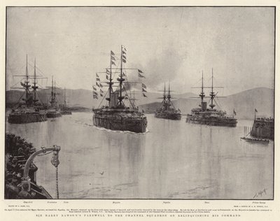 Sir Harry Rawsons Abschied von der Kanalflotte bei der Aufgabe seines Kommandos von Joseph Nash