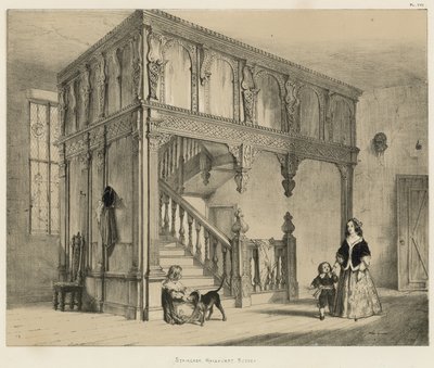 Treppe, Wakehurst, Sussex von Joseph Nash