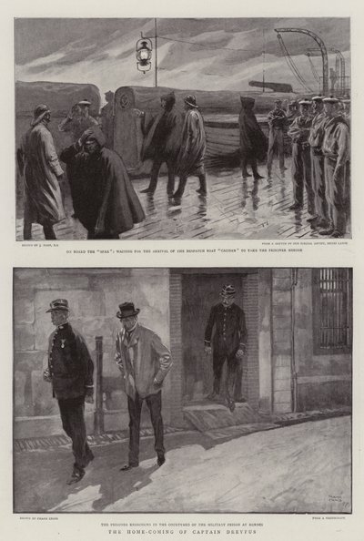 Die Heimkehr von Hauptmann Dreyfus von Joseph Nash