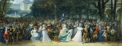 Camille Desmoulins im Palais Royale von Joseph Navlet