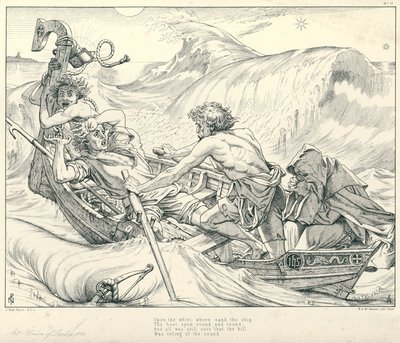 Illustration für Coleridges Rime of The Ancient Mariner von Joseph Noel (after) Paton