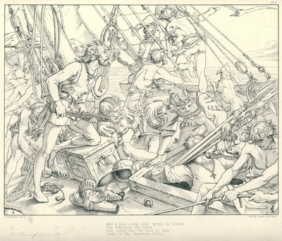 Illustration für Coleridges Rime of The Ancient Mariner von Joseph Noel (after) Paton
