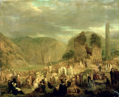Allerseelen auf dem Kirchhof von Glendalough von Joseph Peacock