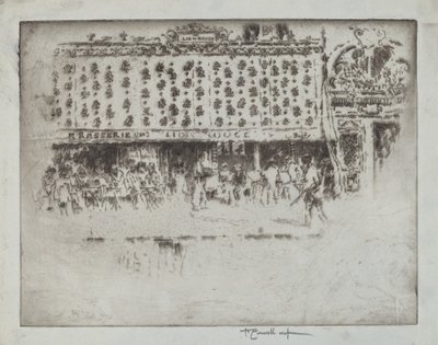 Brasserie, Au Lion Rouge von Joseph Pennell