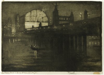 Charing Cross bei Nacht von Joseph Pennell