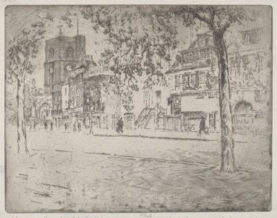 Haus, in dem Whistler starb von Joseph Pennell