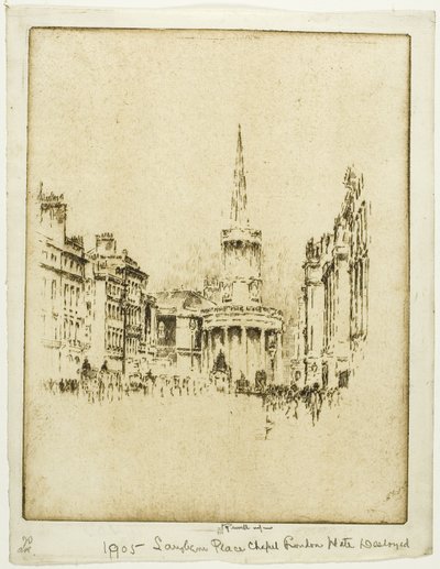 Langham Place Kapelle von Joseph Pennell