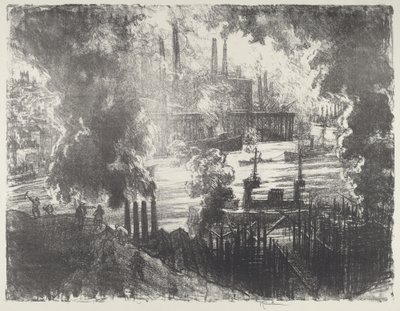 Munitionsfluss, 1916 von Joseph Pennell