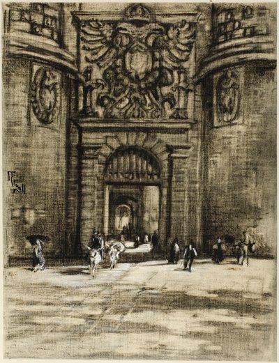 Porta Viragia, Toledo von Joseph Pennell