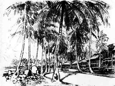Das amerikanische Viertel, Platte I aus Der Panamakanal von Joseph Pennell, 1912 von Joseph Pennell