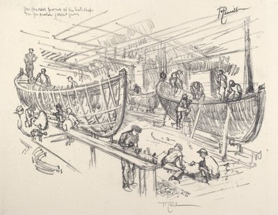 Die Bootsbauer von Joseph Pennell