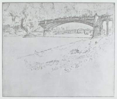 Die Eads-Brücke, St. Louis von Joseph Pennell