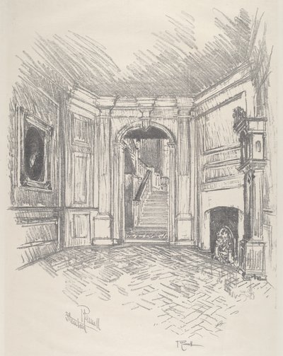 Die Halle, Stenton von Joseph Pennell
