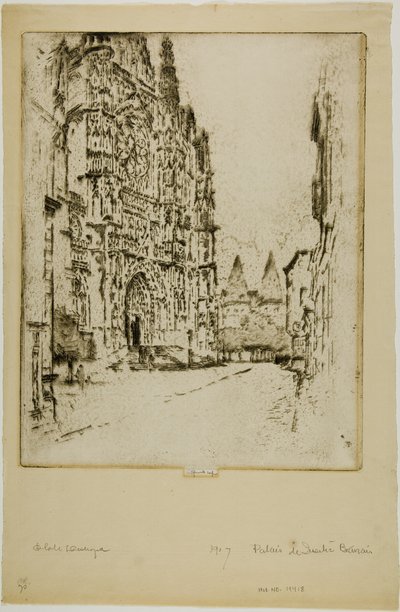 Türme des Bischofspalastes, Beauvais von Joseph Pennell
