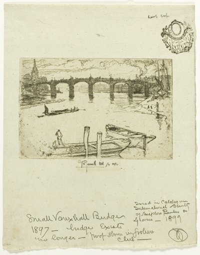 Vauxhall-Brücke von Joseph Pennell
