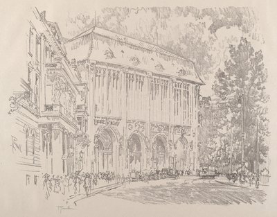 Wertheim, Leipziger-Platz, Berlin von Joseph Pennell