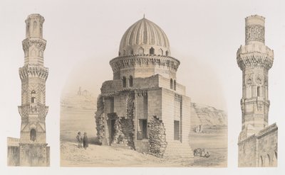 87. Gräber und Minarette, in Kairo, 1843 von Joseph Philibert Girault De Prangey