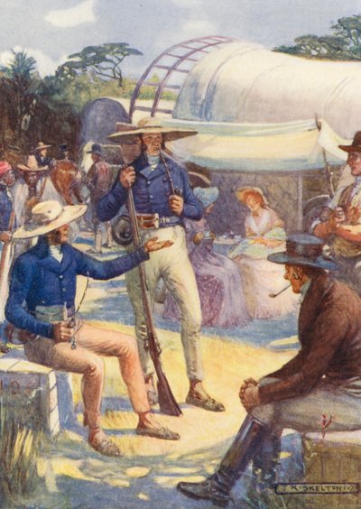 1820 Siedler und ihre Burenkonvois von Joseph Ratcliffe (after) Skelton