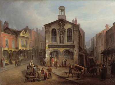 Die alte Moot Hall, Leeds, ca. 1825 von Joseph Rhodes