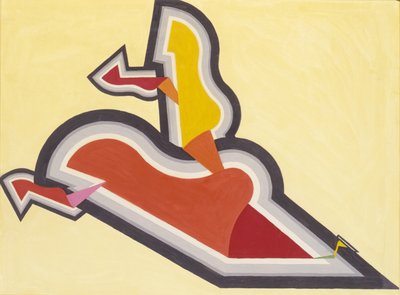 Studie im Rhythmus: Rot und Gold von Joseph Schillinger