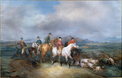 Eberjagd von Joseph Simon Volmar