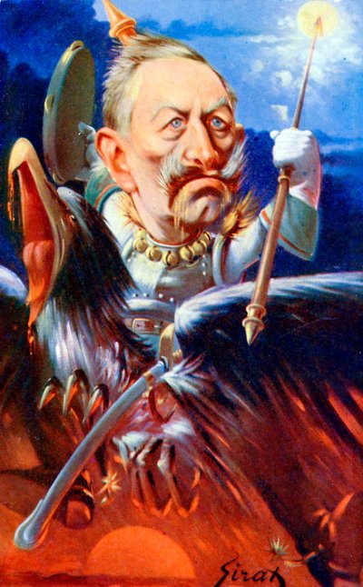 Kaiser Wilhelm II - Karikatur von Joseph Sirat