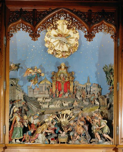 Krippe, verwendet in der Klosterkirche während der Weihnachtsgottesdienste von Joseph Thaddaeus Stammel