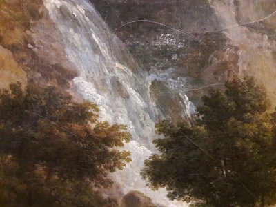 Ansicht eines Hafens am Morgen (Detail) von Joseph Vernet