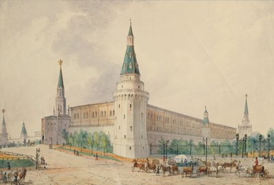 Der Auferstehungsplatz und der Alexander-Garten in Moskau von Joseph Vivien