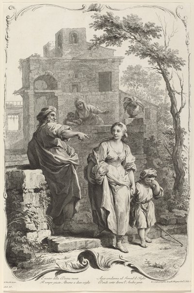 Abraham verabschiedet Hagar von Joseph Wagner