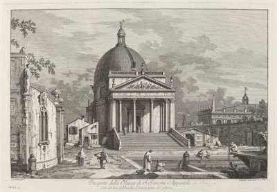 Prospetto della Chiesa di S. Simeone Apostolo, 1742 von Joseph Wagner