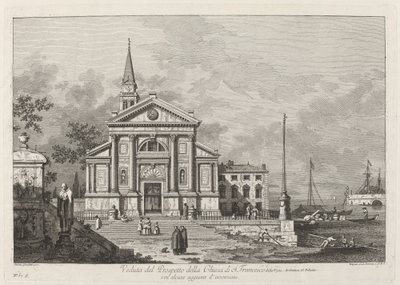 Veduta del Prospetto della Chiesa del S. Francesco von Joseph Wagner