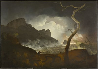 Antigonus im Sturm (Akt III, Szene iii, aus Shakespeares Das Wintermärchen), 1790-92 von Joseph Wright of Derby
