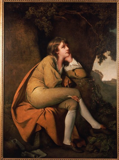 Edwin, aus "Minstrel" von Dr. Beattie von Joseph Wright of Derby