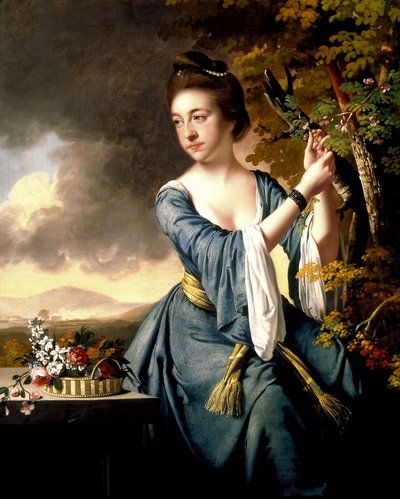 Elizabeth, Frau von John Bostock von Joseph Wright of Derby, ARA von Joseph Wright of Derby