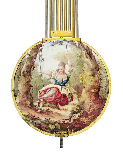 Louis XVI Monatsgehender Mittel- und Sonnenuhren-Kaminregulator mit Remontoire von Joseph and Robin Robert  Coteau