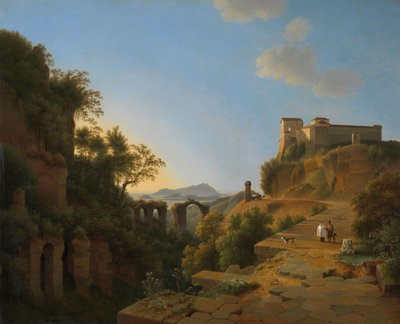 Der Golf von Neapel mit der Insel Ischia in der Ferne von Josephus Augustus Knip