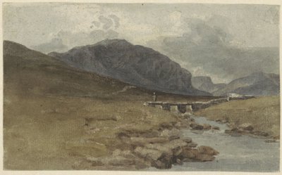 Landschaft bei Llyn Ogwen, Caernarvonshire (Wales) von Joshua Cristall