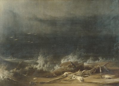 Die Sintflut gegen Ende, ca. 1813 von Joshua H. Shaw