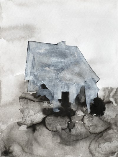 Einsames graues Haus von Joshua Hoskins