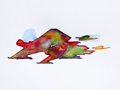 Lebendiger abstrakter Fluss von Joshua Hoskins