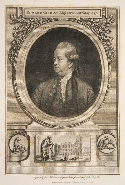 Edward Gibbon, Esq. (Stich) von Joshua Reynolds