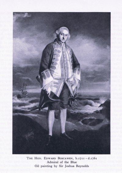 Der ehrenwerte Edward Boscawen, aus British Adventure, veröffentlicht von Collins, 1947 von Joshua Reynolds