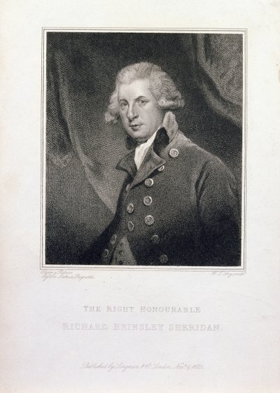 Der ehrenwerte Richard Brinsley Sheridan, 1825 von Joshua Reynolds