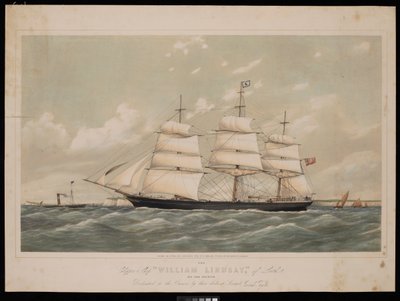 Klipperschiff William Lindsay von Leith 970 Tonnen Register..., 27. Februar 1868 von Josiah Taylor