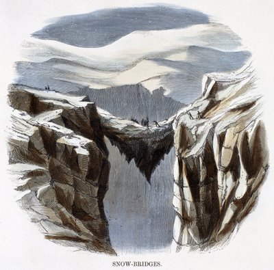 Schneebrücken, aus Phänomene der Natur, 1849 von Josiah Wood Whymper