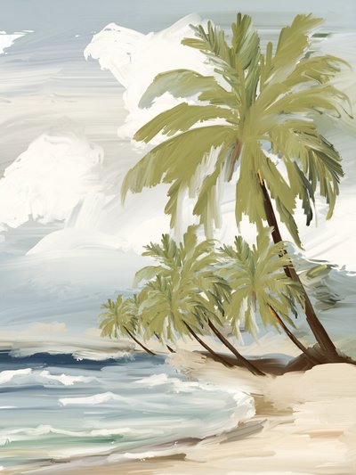 Tropische Strandpalmen von Josie George