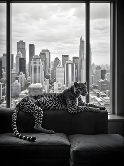 Städtische Leopardenansicht von Josie George