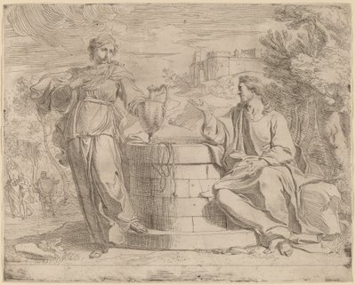Christus und die Samariterin von Josse de Pape