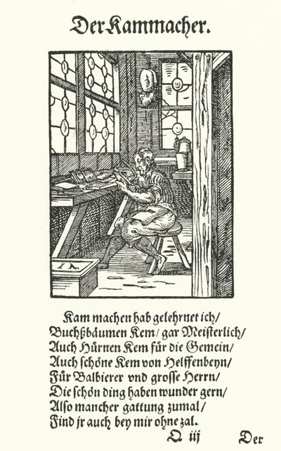 Der Kammacher von Jost (after) Amman